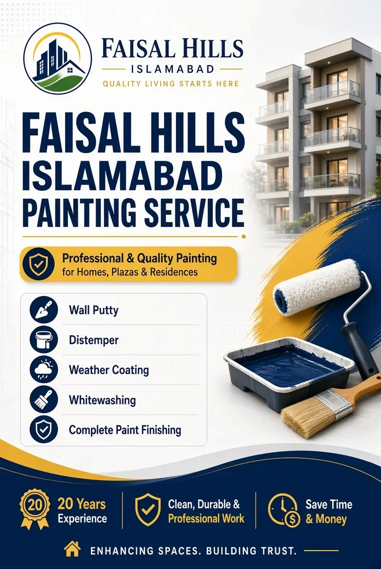 Faisal Hills Islamabad Painting Service – Professional House Painting & Wall Finishing