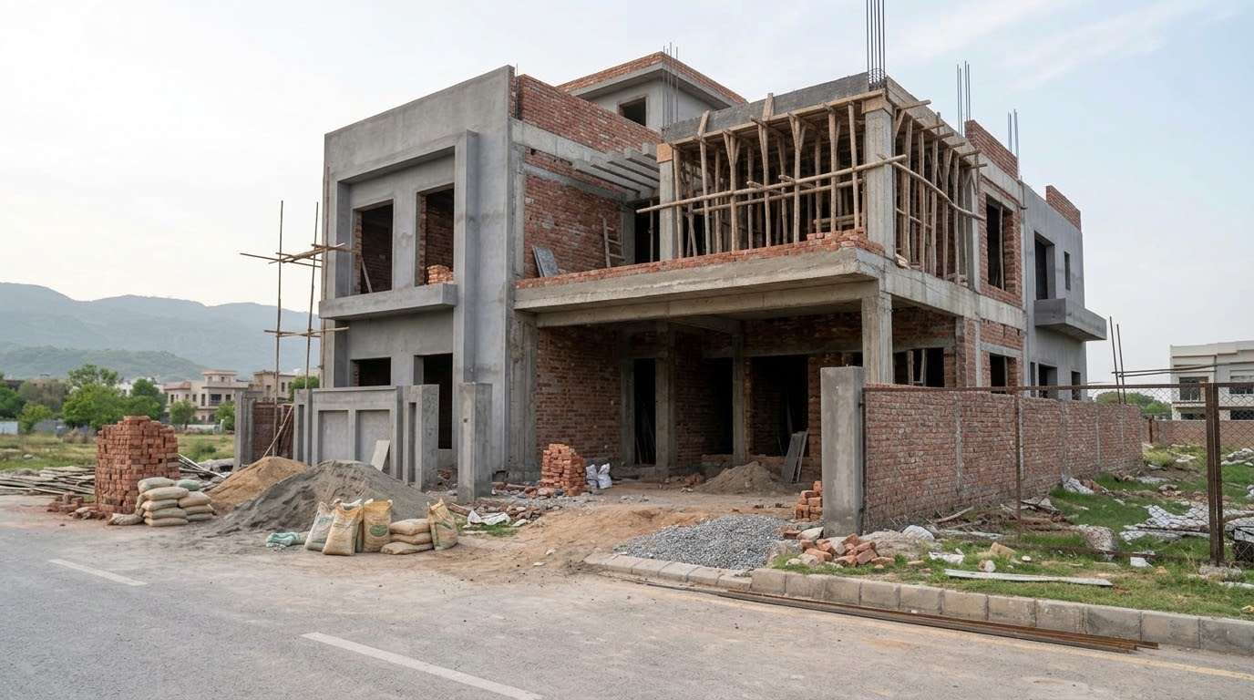 Verified House Builder in B17 Islamabad | Grey Structure, House Design & Construction Services