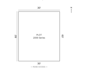 minimal line real estate plot map