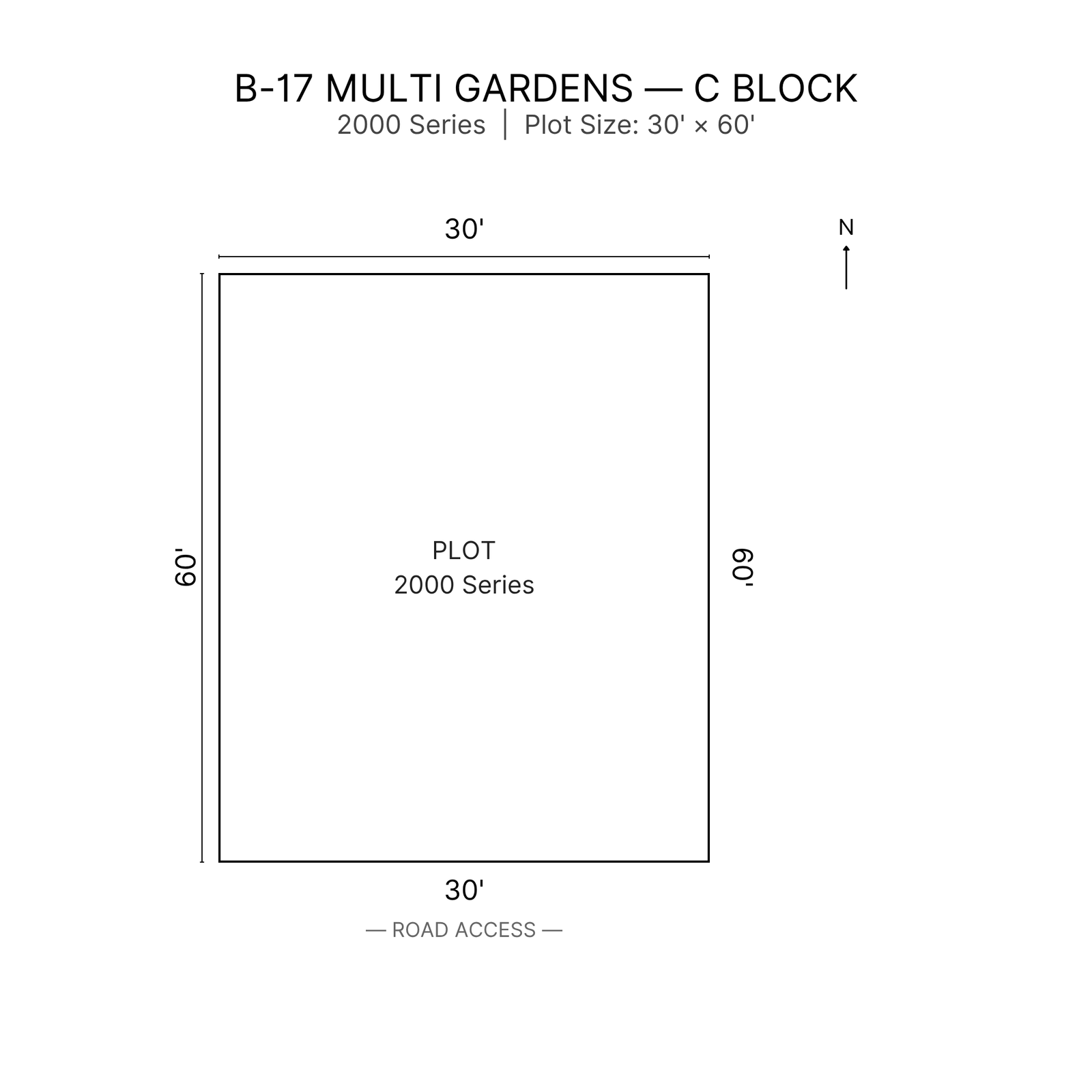 C Block B-17 Islamabad  Plot | 30×60 Plot (2000 Series)